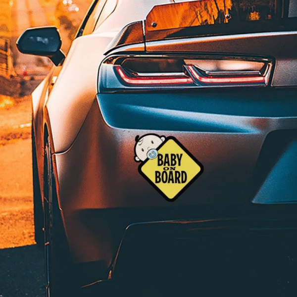 Reflective Stickers Baby on Board Waterproof Vinyl Decals Auto Bumper Trunk Body Vehicle Decoration - Image 4