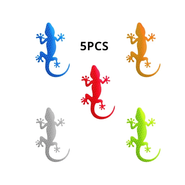 Gecko Reflective Car Sticker – Night Safety Warning Mark, Waterproof Strip Light Reflector for Auto Exterior Accessories - Image 5