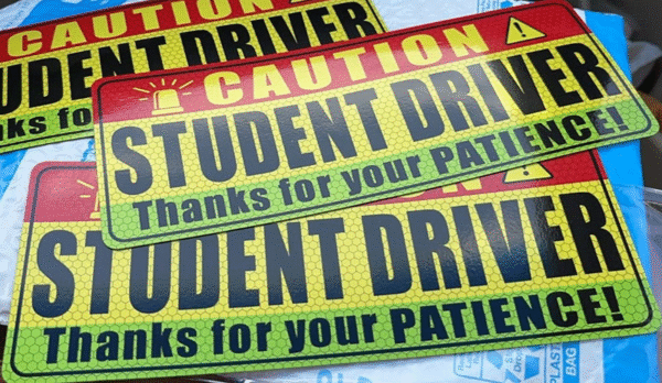 4PCS Cartoon Cat Student Driver Magnet – Cute Reflective Car Sticker for Safety & Visibility - Image 14