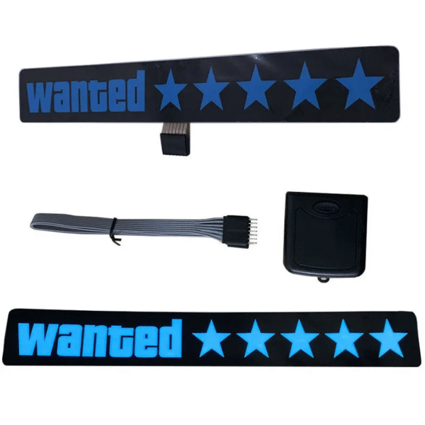 Lightup Car Stickers Wanted Car Window Sticker Electric LED Auto Moto Safety Signs Car Decals Sticker Fashion Windshield Decoration - Image 5