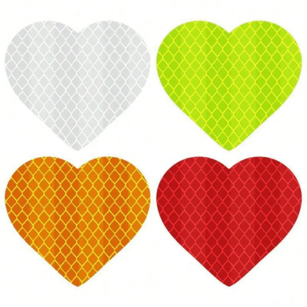 10PCS/Pack 5PCS/Pack Heart-Shaped Reflective Car Stickers – Waterproof Vinyl Decals for Auto Trunk, Vehicle Body, Night Safety & Decoration - Image 13